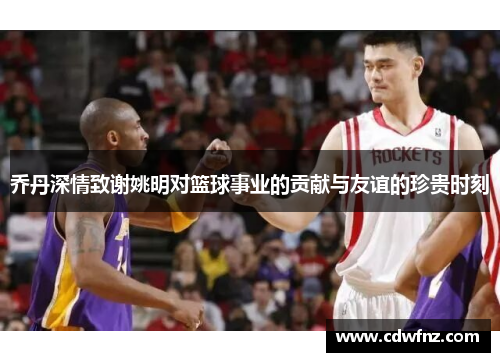 乔丹深情致谢姚明对篮球事业的贡献与友谊的珍贵时刻